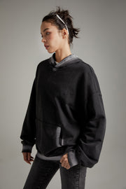 Simple Shading Boxy Hoodie