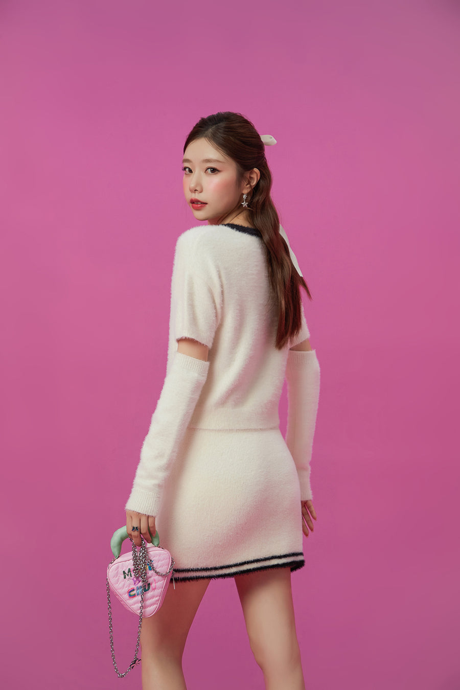 CHUU Color Lined Mini Skirt