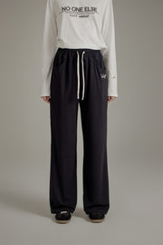 Banded Wide Leg Jogger Pants