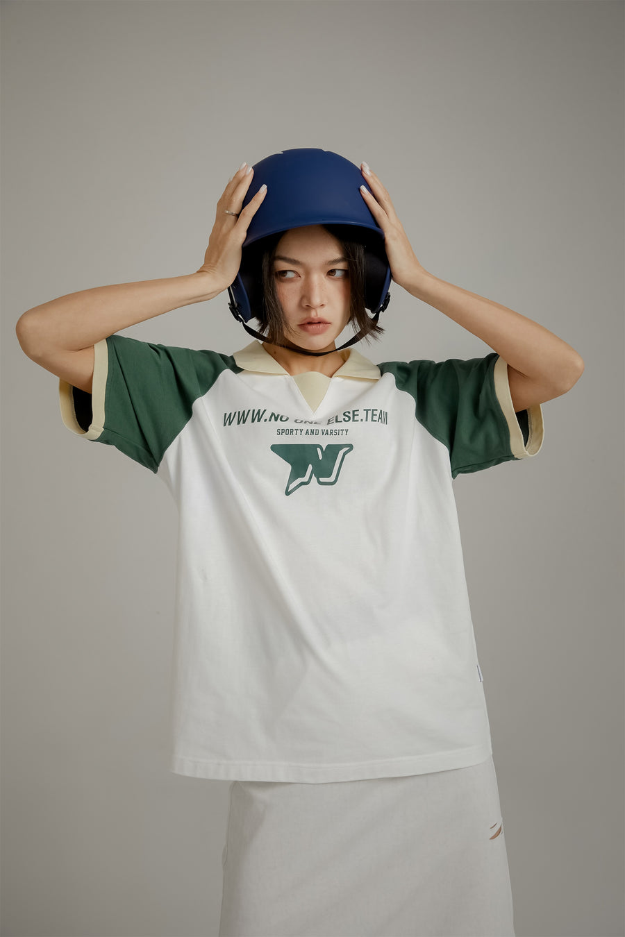 CHUU Colorblocked Raglan T-Shirt