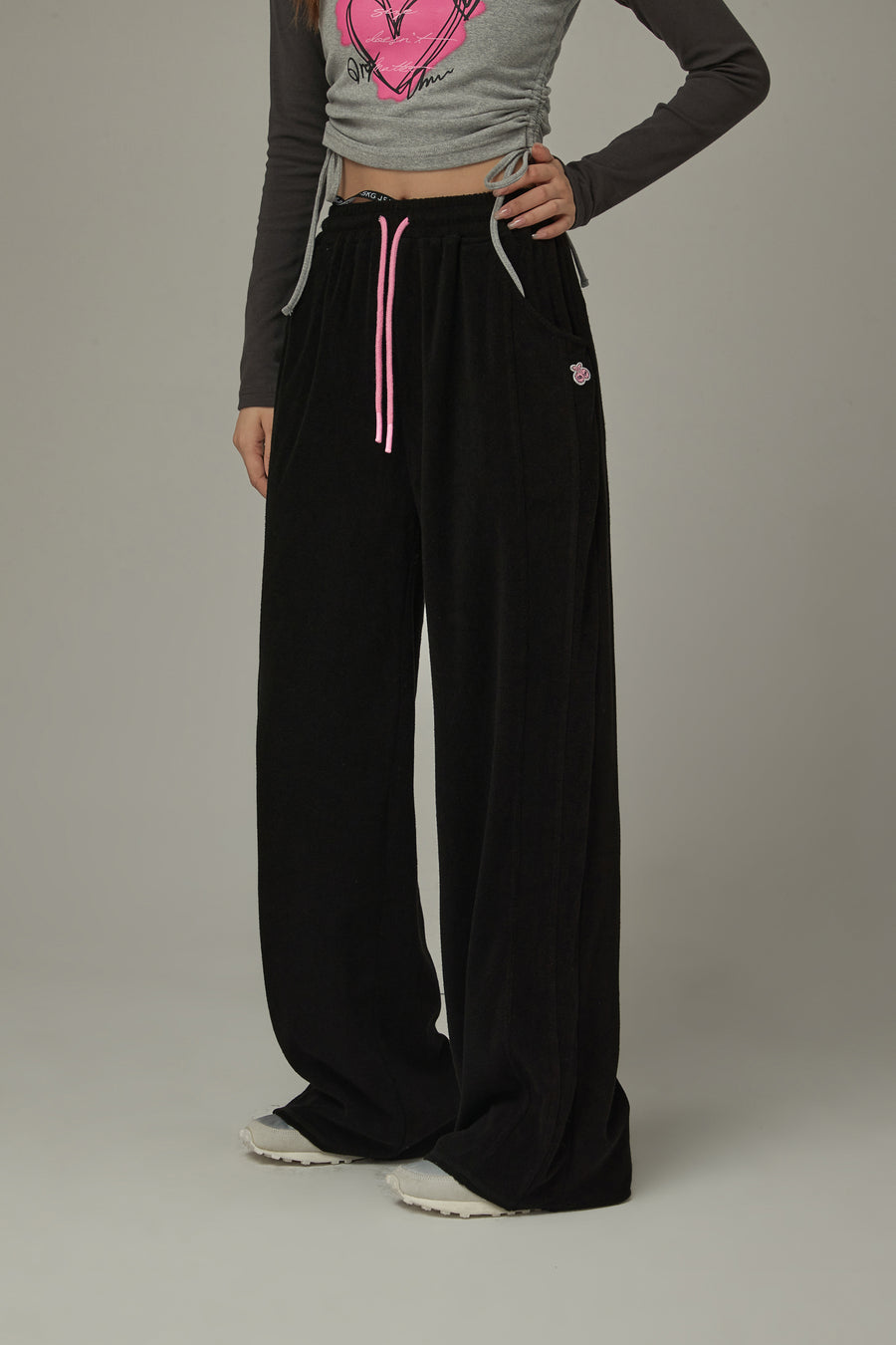 CHUU Elastic Casual Wide Pants