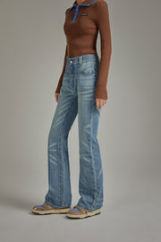 Semi Bootcut Denim Pants