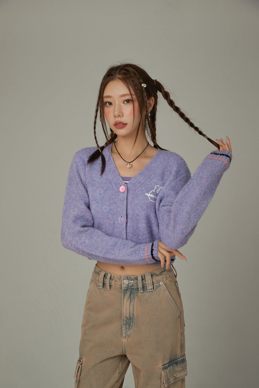 CHUU Color V-Neck Knit Cardigan