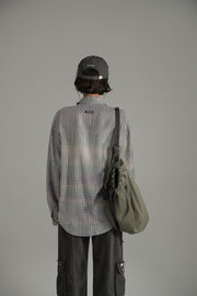 Gradient Vintage Check Long Sleeve Shirt