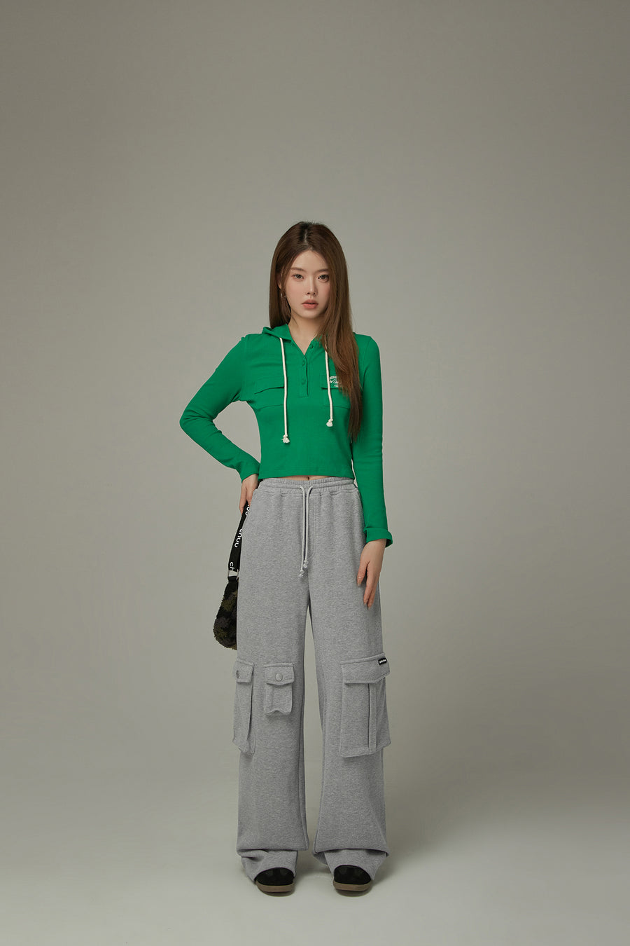 CHUU Pocket Elastic Waist Casual Pants