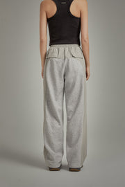 Two Toned String Wide Sweatpants