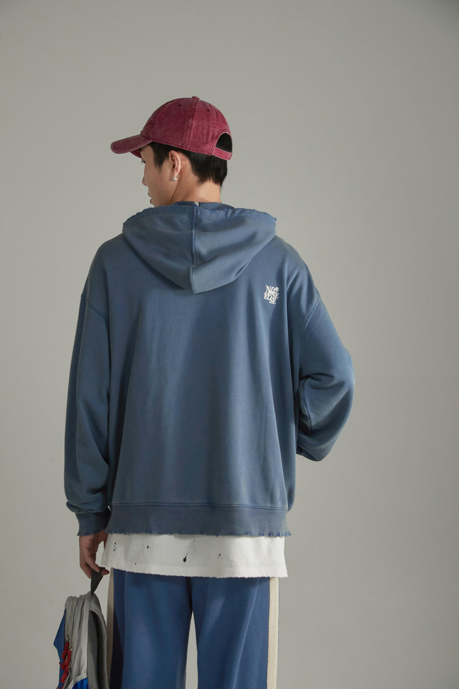 CHUU Two-Way Loose Fit Hooded Zip-Up