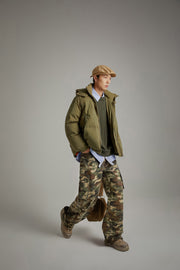 Camouflage Cargo Wide Pants