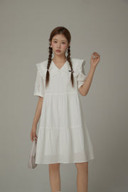 Baby Doll Frilly Collar Dress