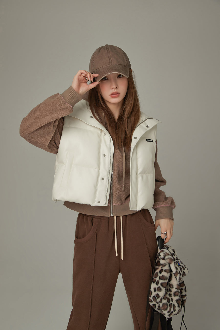 CHUU Loose Short Padded Vest