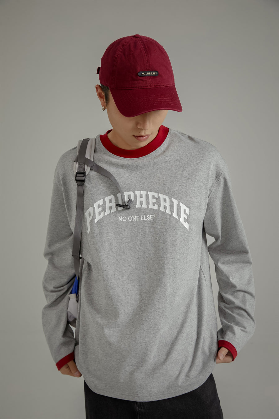 CHUU Peripherie Logo Line Color Long Sleeve T-Shirt