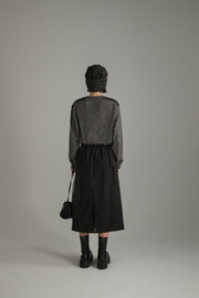 Contrast Pocket Long Dress