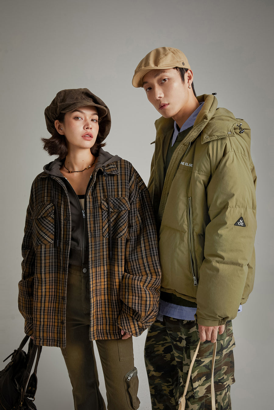 CHUU Hooded Loose Padded Jacket