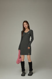 Cherry Twisted Mini Dress