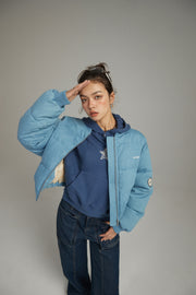 Duck Down Denim Padded Jacket