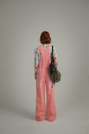 Drawstring Waist Overalls