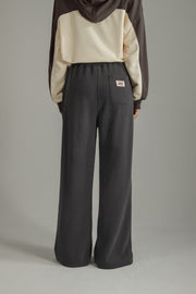 Slit Sweatpants Wide Pants