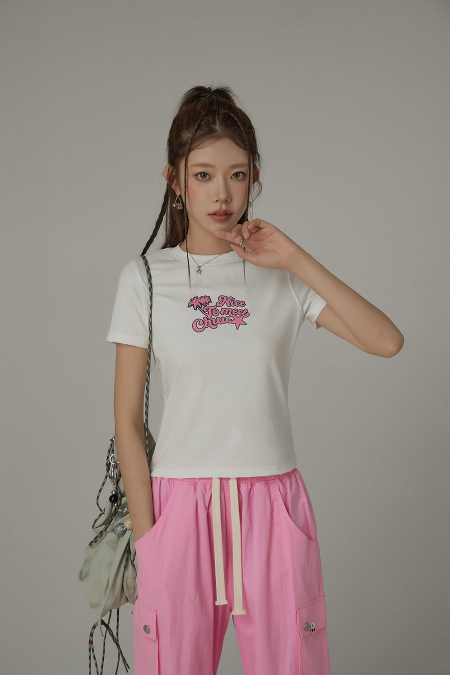 CHUU Logo Daily Cotton Short Sleeved T-Shirt