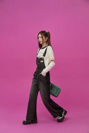 Cotton Button Overalls