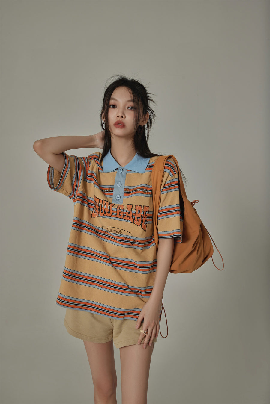 CHUU Multi-Color Chuu Babe Striped T-Shirt