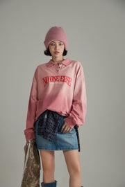 Polo Neck Boxy Sweatshirt