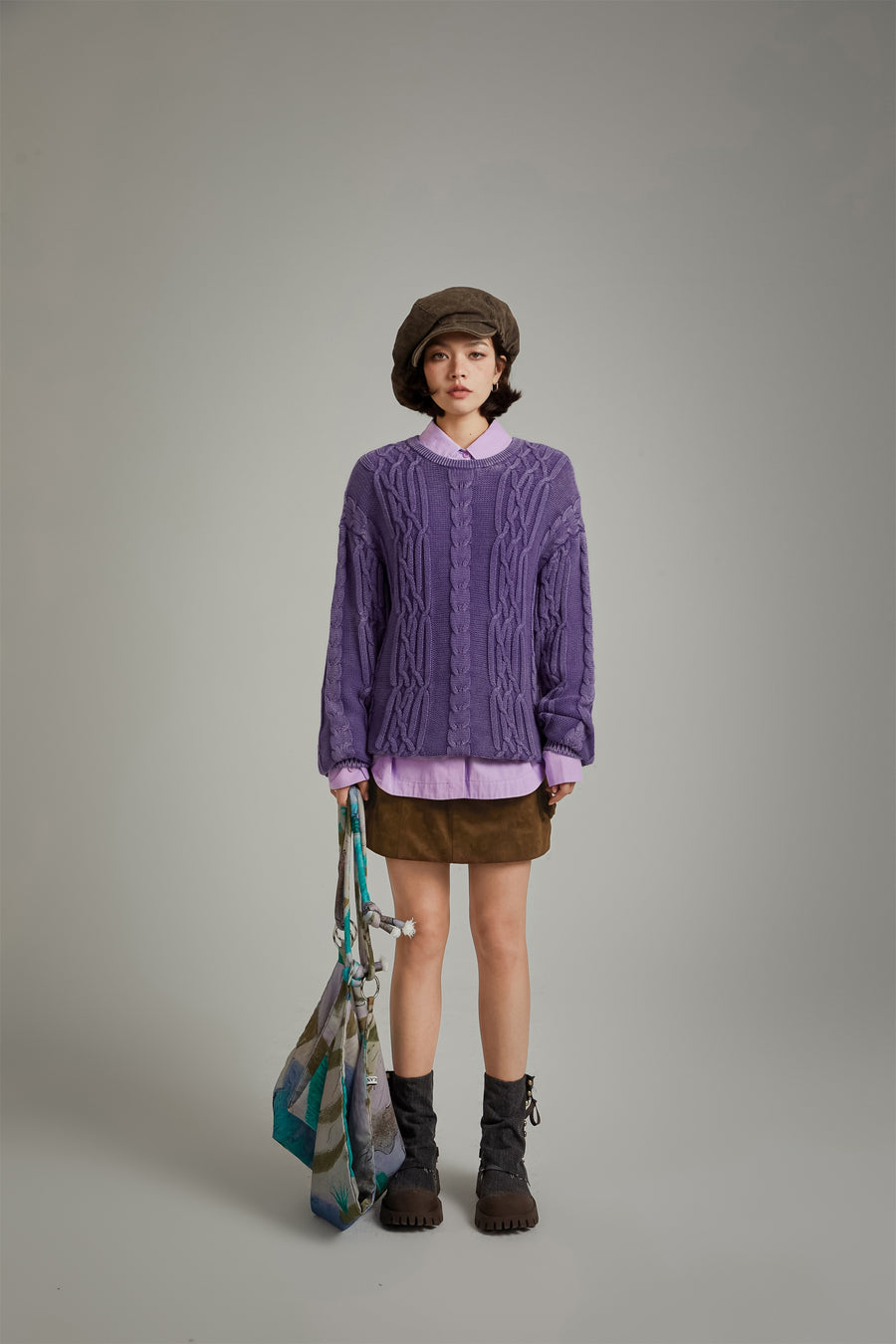 CHUU Twisted Loose Fit Knit Sweater