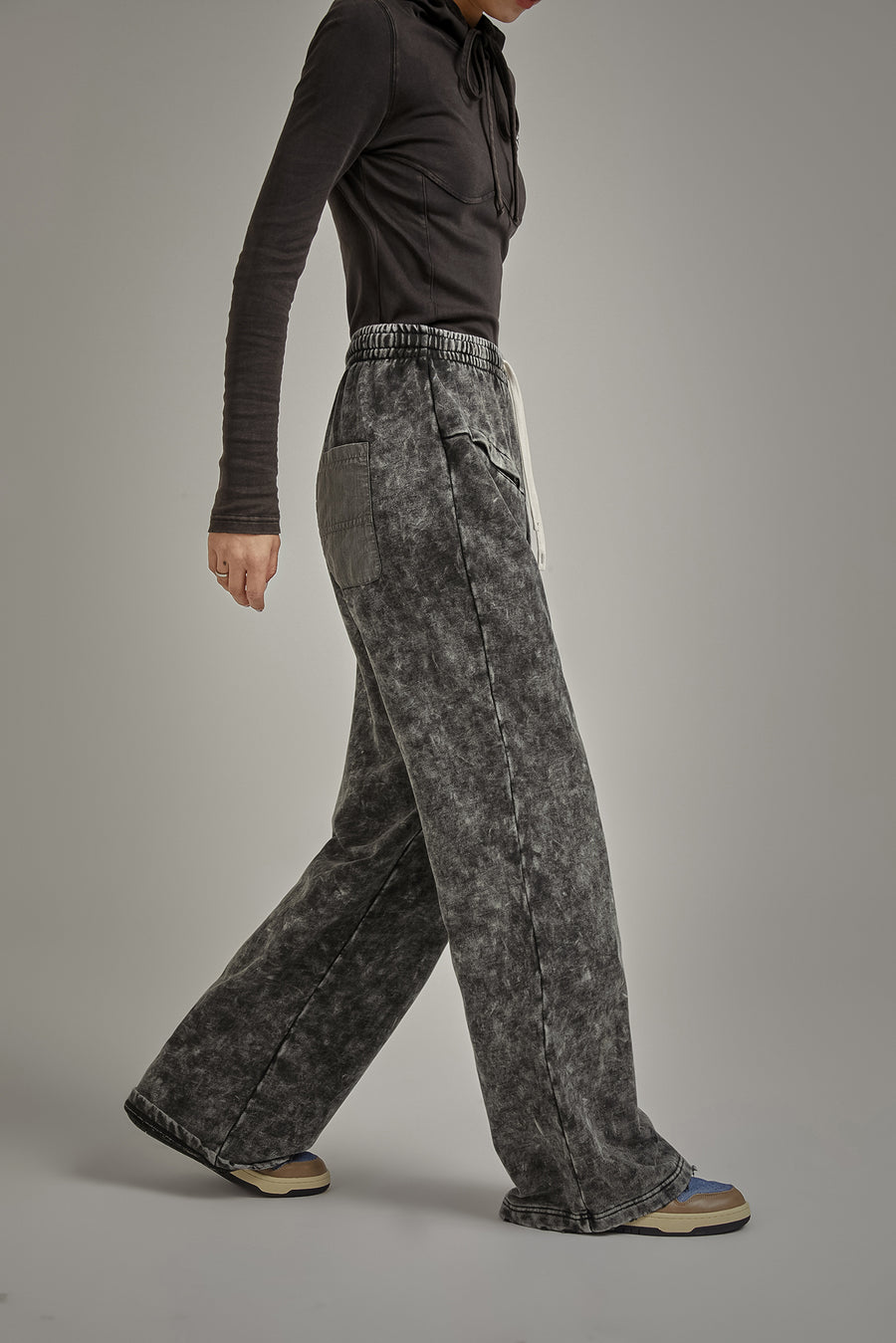 CHUU Printed Wide Pants