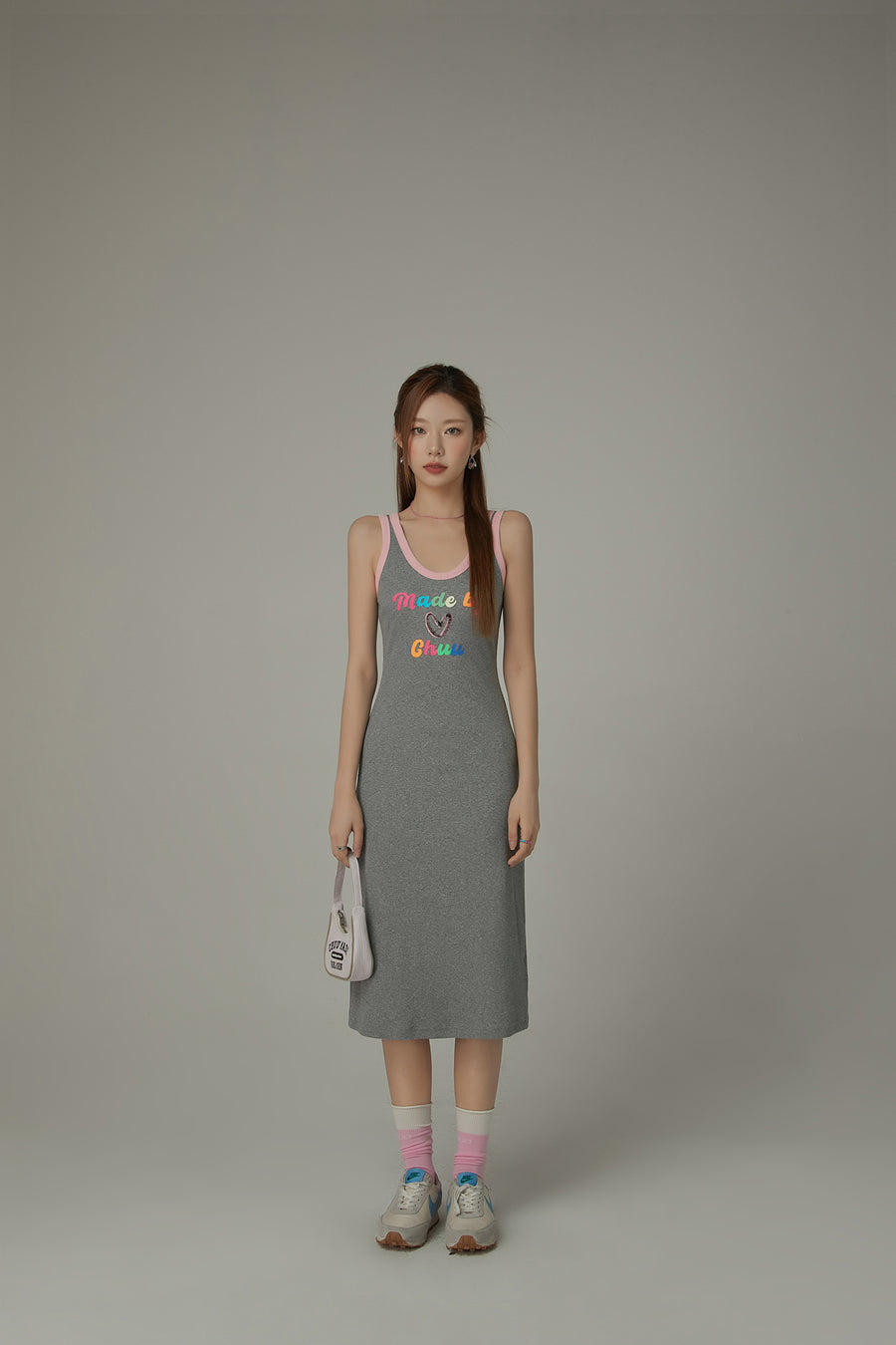 CHUU Open Back Sporty Sleeveless Maxi Dress