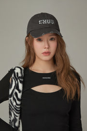 Embroidered Lettering Baseball Cap