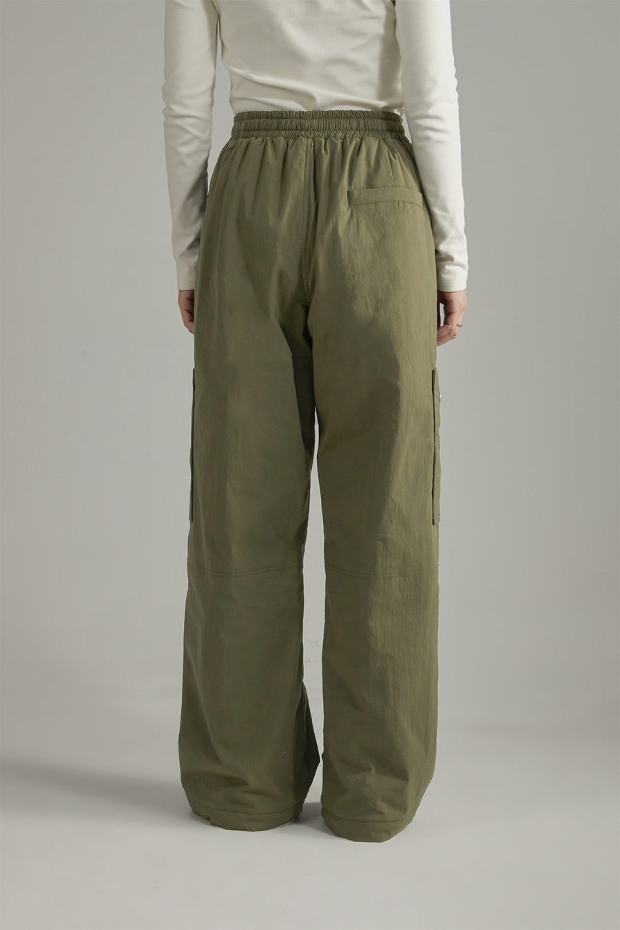 CHUU Simple Basic Banded Wide Pants