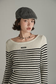 Simple Stripe Knit Sweater