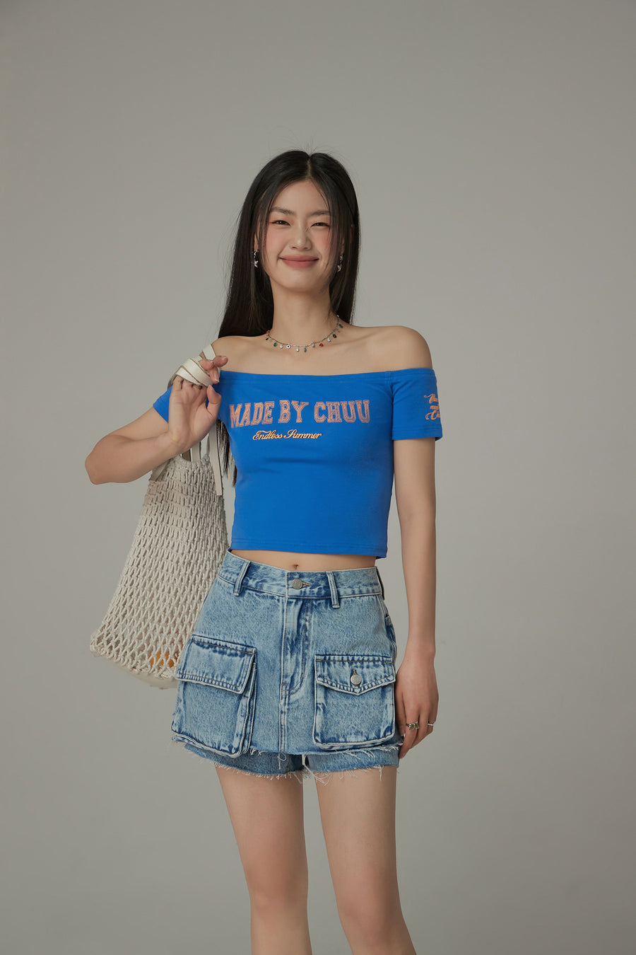 CHUU Denim Cut-Off Half Pants