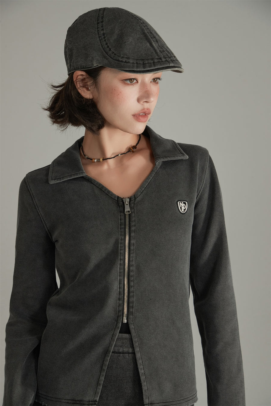 CHUU Collar Long Sleeve Zip-Up