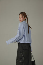 Drawstring Pocket Classic Shirt