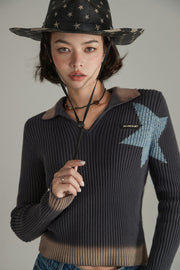 Vintage Star Knit Sweater