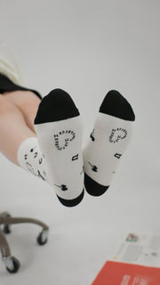 Made By Chuu Heart Cherries High Socks