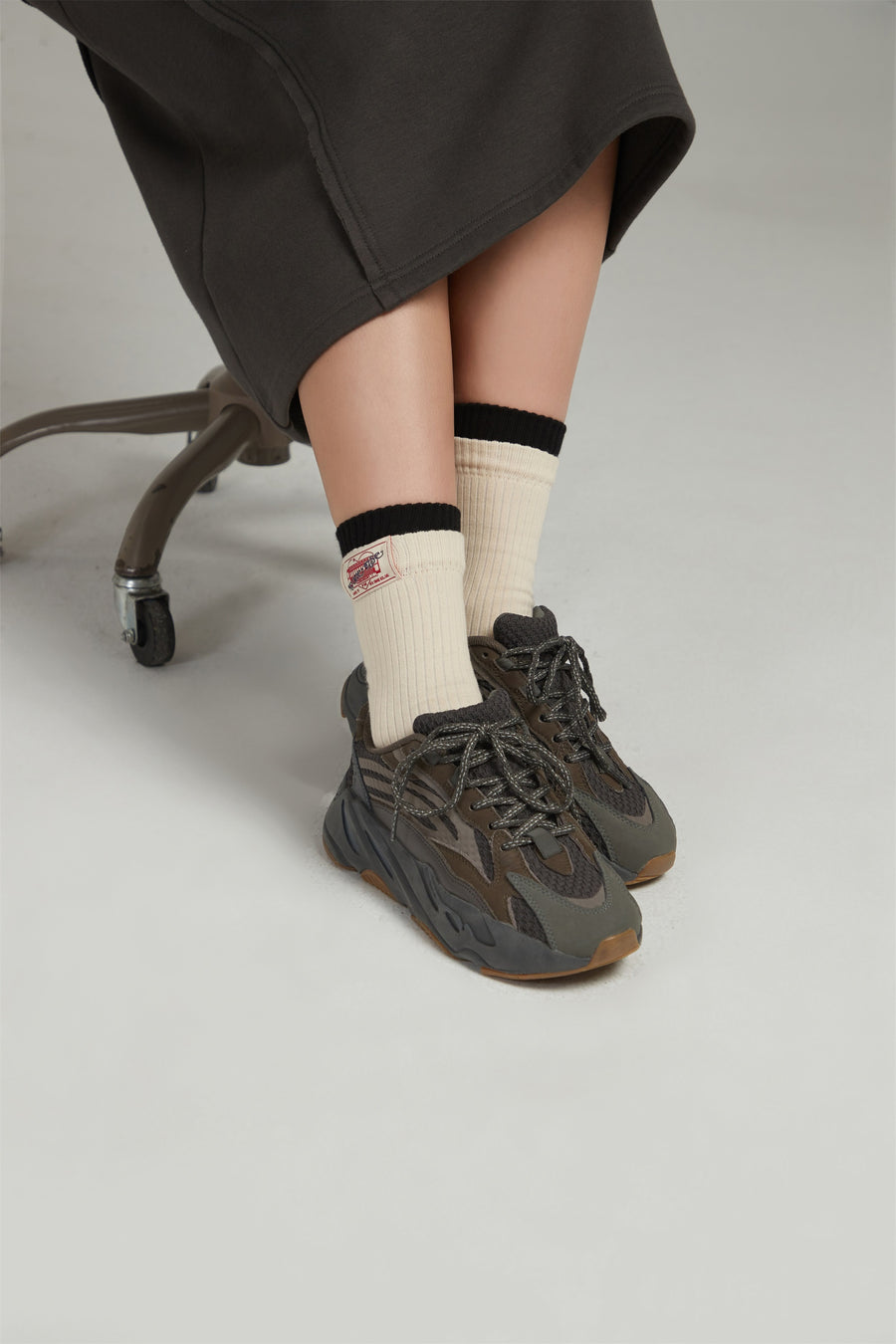 CHUU Color Combination Ribbed Socks