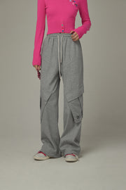 Elastic Waist Pocket Sweatpants