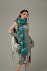 Striped Fringe Muffler