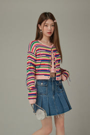 Rainbow Knit Cardigan