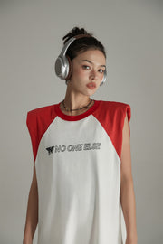 Noe Raglan Sleeveless Mini T-Shirt