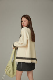 Line Varsity Knit Cardigan