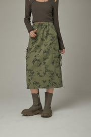 Icon Pocket Star Long Skirt