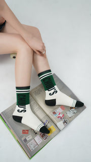 Vintage Lined High Socks