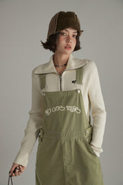 Logo Pocket Overall Dress