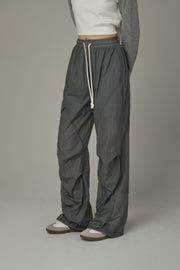 Elastic Waist String Wide Pants