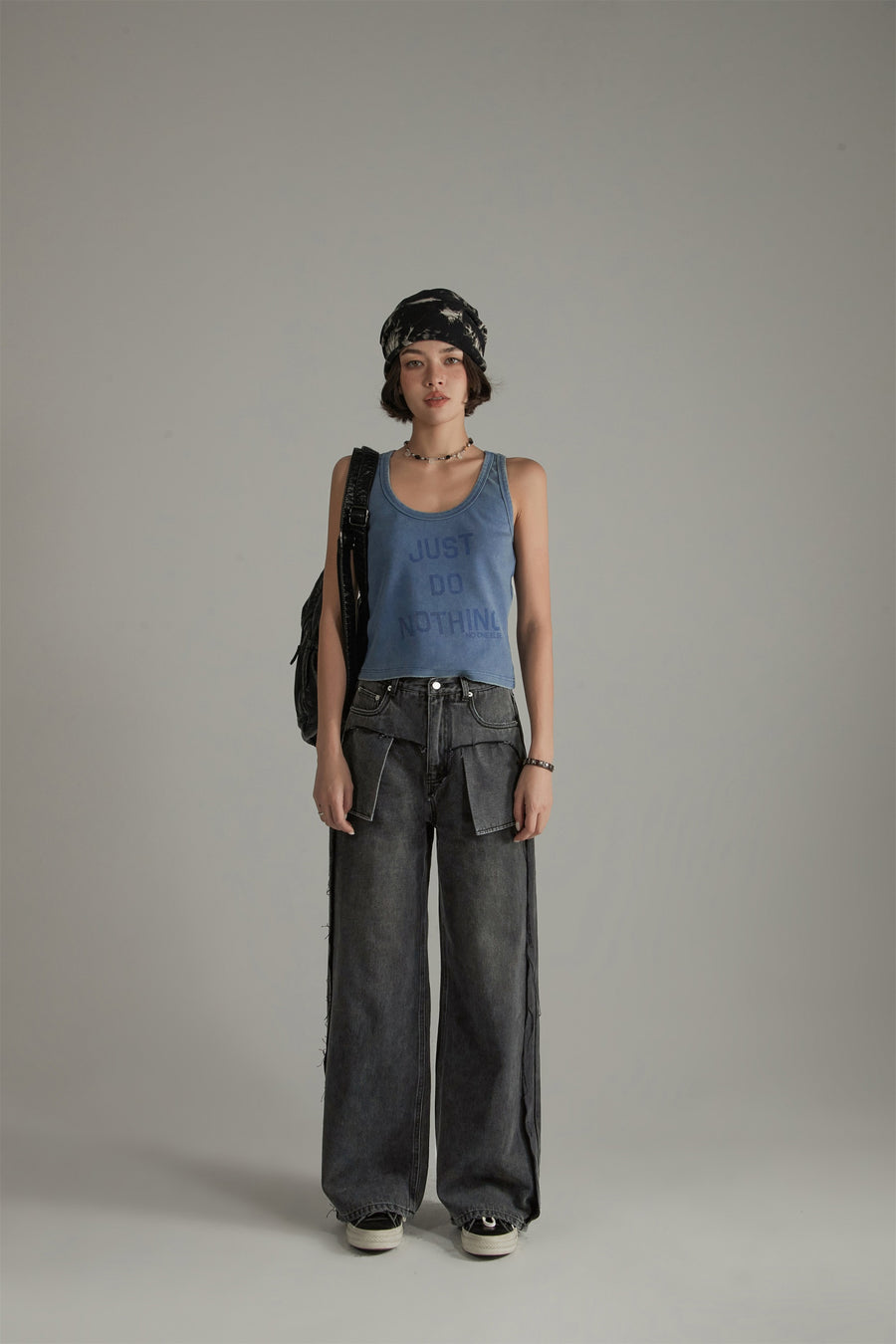 CHUU Point Pock Baggy Denim Jeans