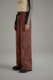 Cargo Drawstring Waist Casual Pants