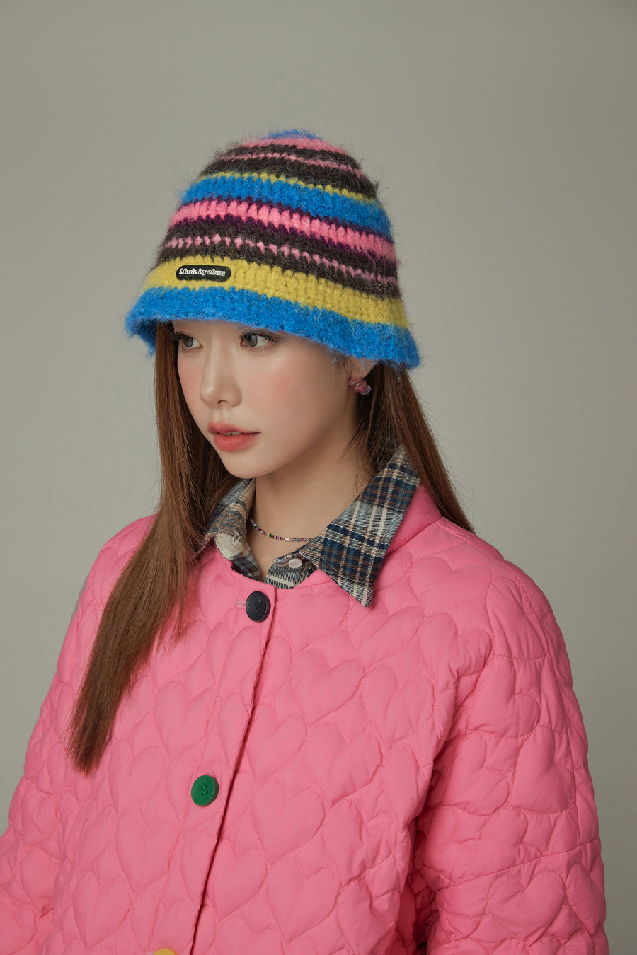 CHUU Multi Color Striped Beanie