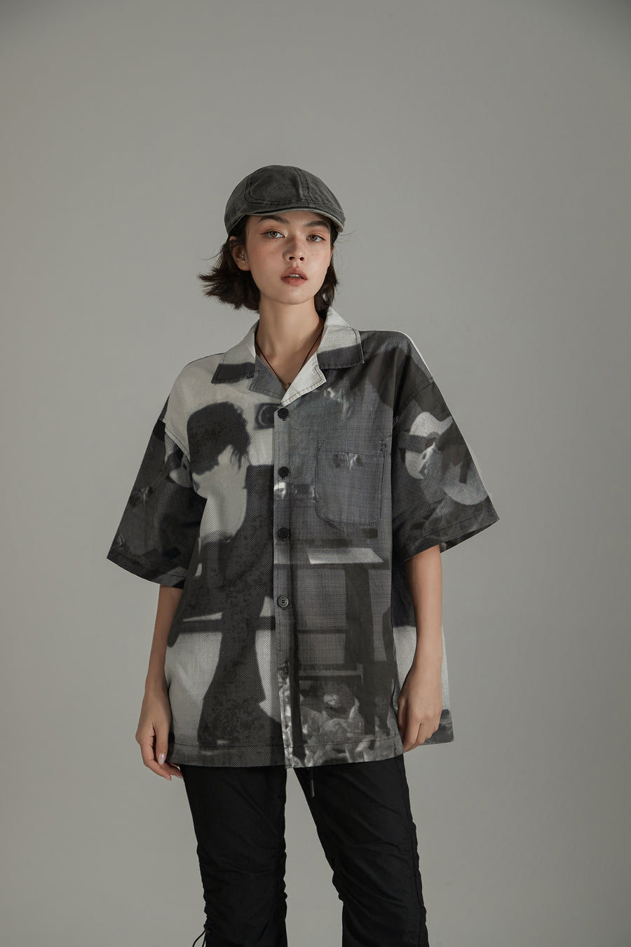 CHUU Printed Loose Fit Casual Shirt